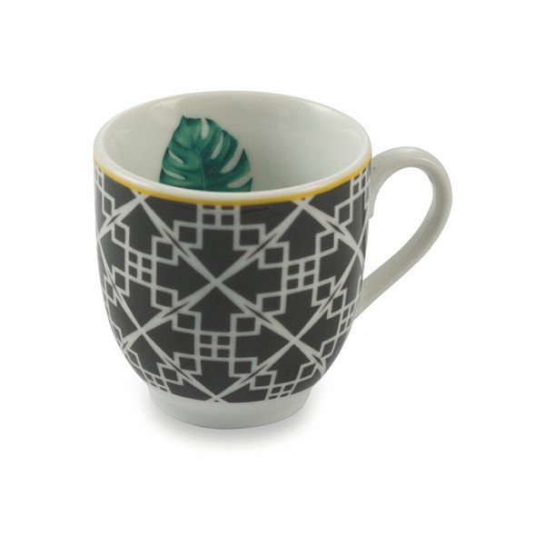 Zestaw 6 porcelanowych filiżanek ze spodkiem VDE Tivoli 1996 Mykonos Urban Jungle-image-4