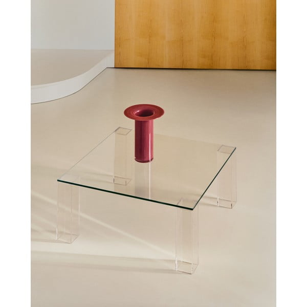 Szklany stolik 85x85 cm Adularia – Kave Home-image-1