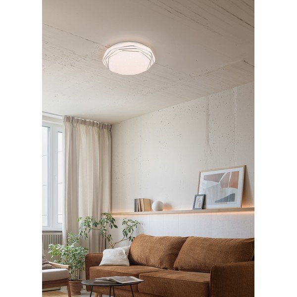 Biała lampa sufitowa LED ø 38 cm Dizzy – Reality-image-1