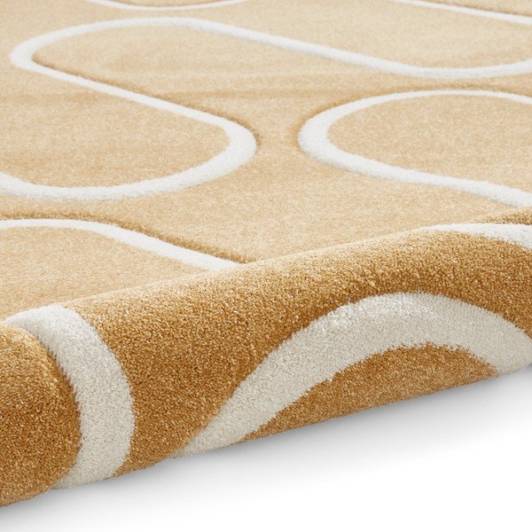 Dywan w kolorze ochry 120x170 cm Linear Curve – Catherine Lansfield-image-3