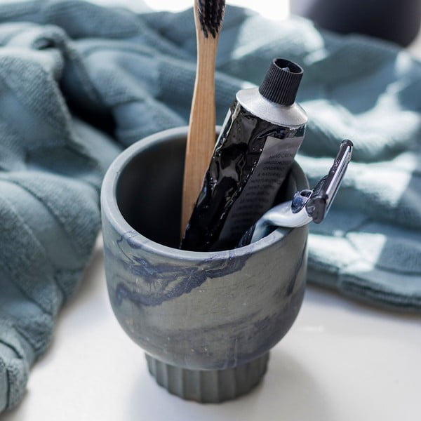 Zielony kamienny kubek na szczoteczki do zębów Attitude – Mette Ditmer Denmark-image-1