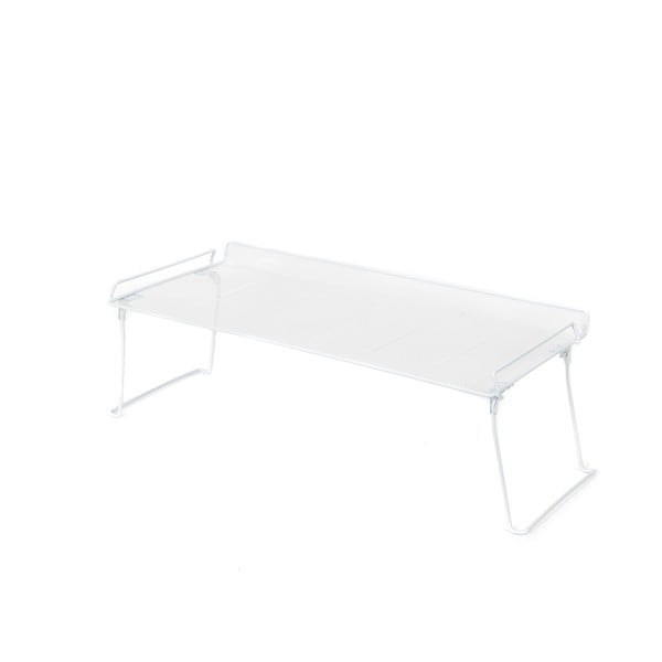 Biały składany regał z jedną półką na buty Compactor-image-4