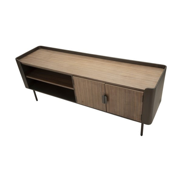 Brązowa szafka pod TV z litego drewna jodłowego 150x58 cm Toronto – Mauro Ferretti-image-4