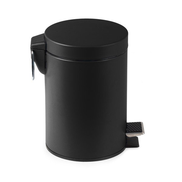 Czarny kosz na śmieci z pedałem Compactor Grena, 3 l-image-3