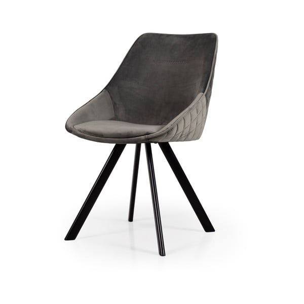 Szare krzesła zestaw 2 szt. z aksamitu Ritz – Tenzo-image-1