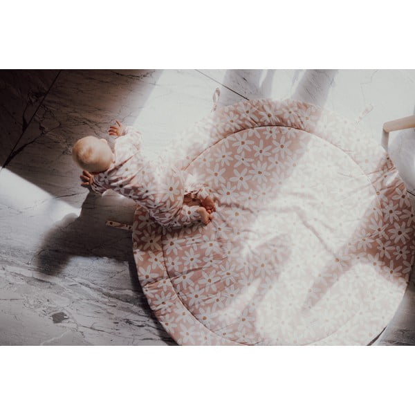 Różowa mata do zabawy dla dzieci Blash Daisies – Malomi Kids-image-3