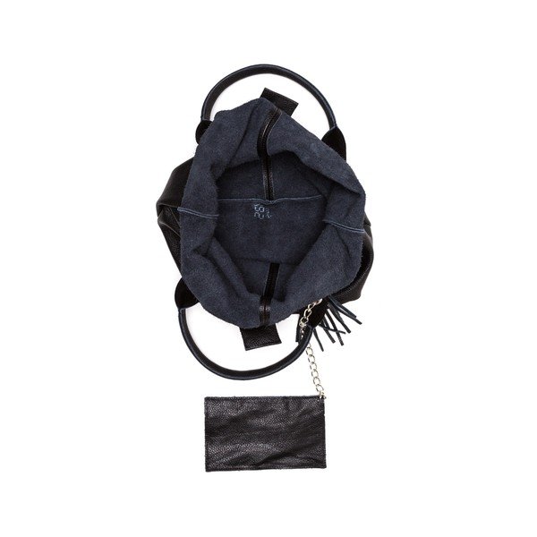 Skórzana torebka Anna Luchini 187 Nero-image-2