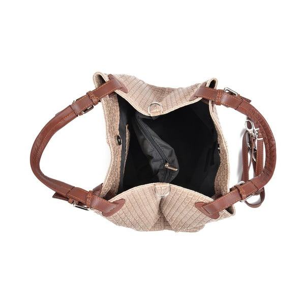 Torebka skórzana Isabella Rhea 858 Fango-image-3