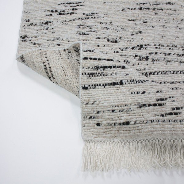 Szary/w kolorze kości słoniowej wełniany dywan tkany ręcznie 160x230 cm Ellsa  – Flair Rugs-image-2