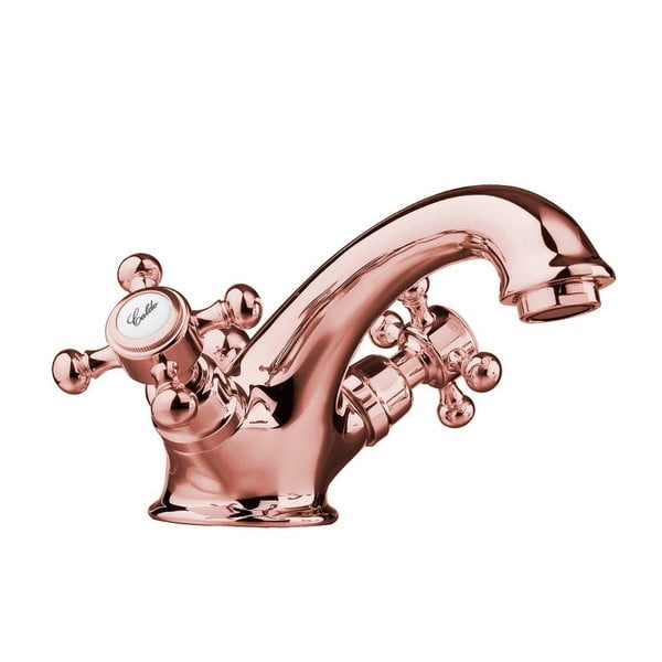 Różowa bateria umywalkowa stojąca Antea – Sapho-image-2