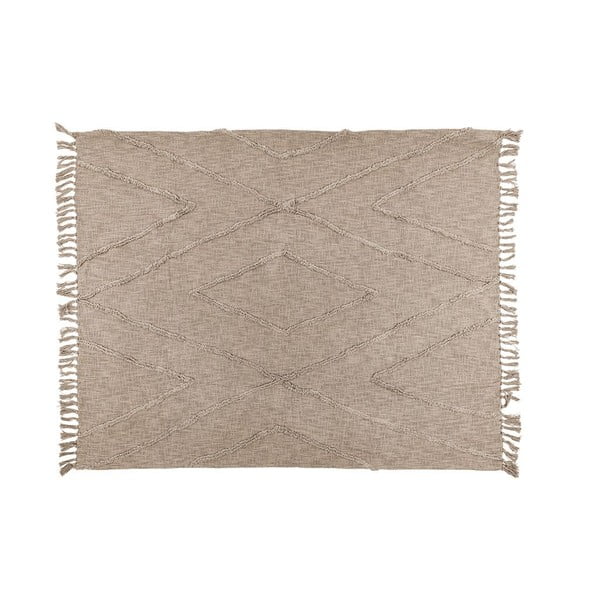 Jasnobrązowa bawełniana narzuta na łóżko dwuosobowe 250x260 cm Sahara – Tiseco Home Studio-image-2