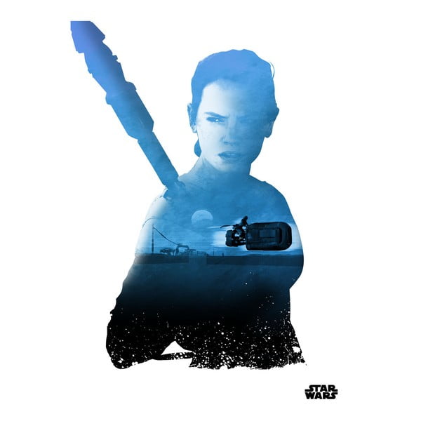 Plakat z blachy Resistance vs First Order - Rey