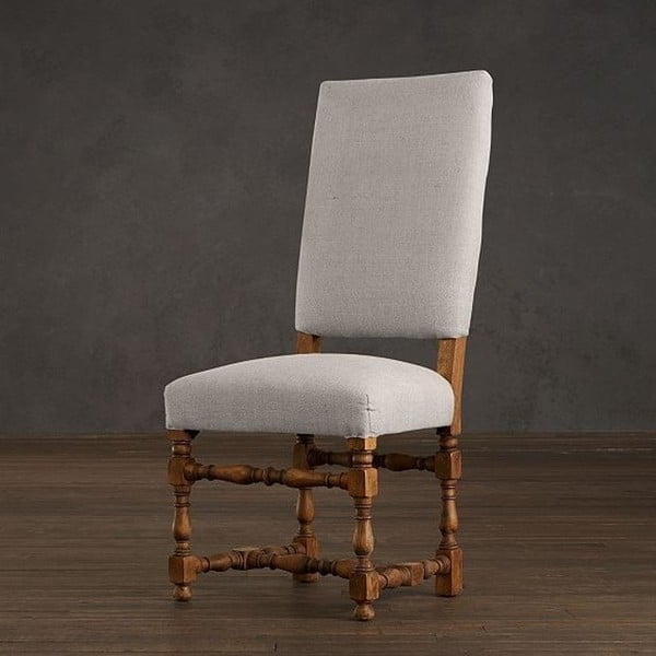 Białe krzesło z palisandru Massive Home Luma