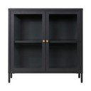 Czarna metalowa witryna 80x80 cm Dalby – House Nordic