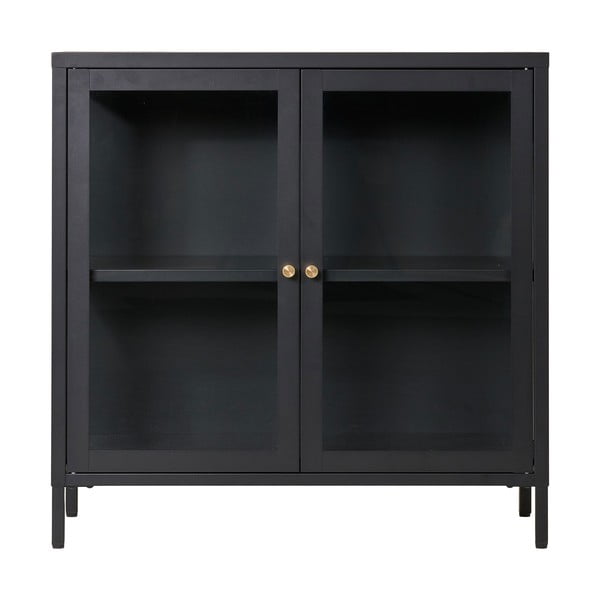 Czarna metalowa witryna 80x80 cm Dalby – House Nordic