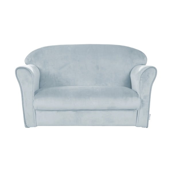 Jasnoniebieska aksamitna sofa dla dzieci 78 cm Lil Sofa – Roba