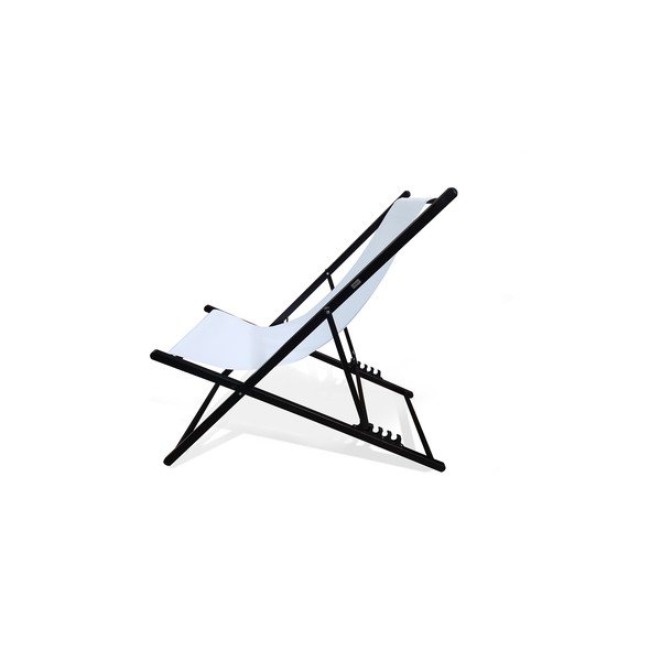 Biały składany leżak ogrodowy Bonami Essentials Deck, dł. 106 cm-image-2