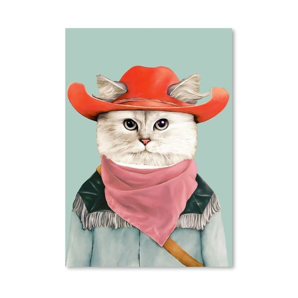 Plakat "Rodeo Cat", 30x42 cm