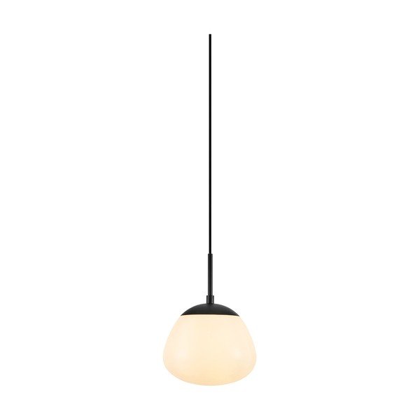 Biała/czarna szklana lampa wisząca ø 18 cm Rise – Markslöjd