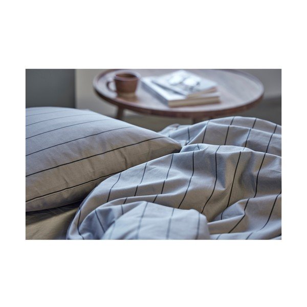 Pościel bawełniana szara 200x140 cm Line - Södahl-image-1