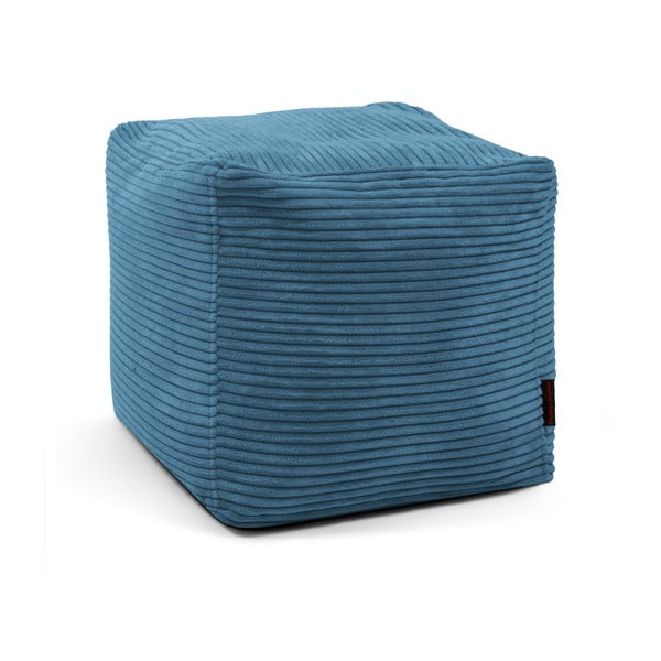 Niebieski sztruksowy worek do siedzenia Up! MooG – SLOWDOWN