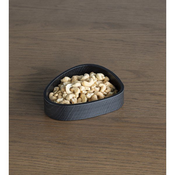 Czarny drewniany pojemnik dekoracyjny 14x12,5x3 cm Curve S – LIND DNA-image-2