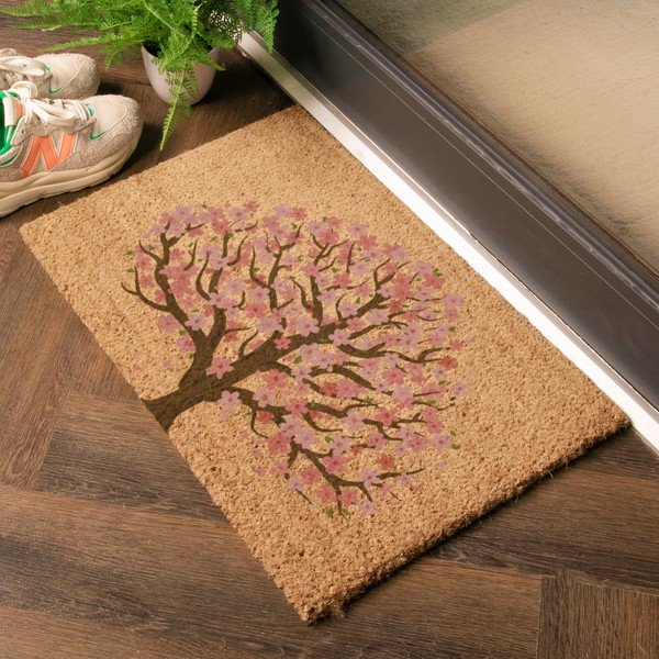 Wycieraczka z włókna kokosowego 60x90 cm Blossom Tree of Life – Artsy Doormats-image-1