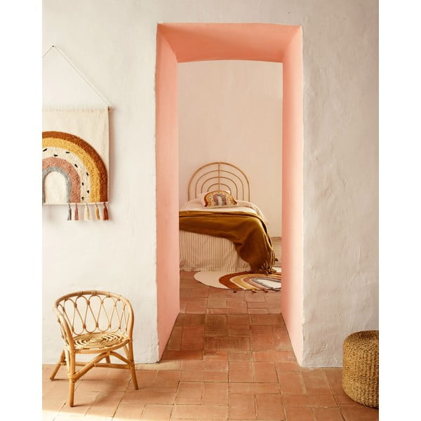 Rattanowy zagłówek w naturalnym kolorze 90x110 cm Sundberg – Kave Home-image-1