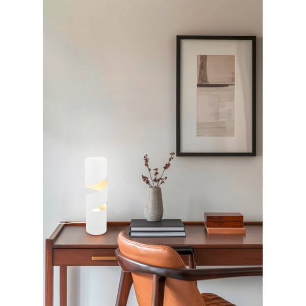 Biała lampa stołowa (wysokość 35 cm) Stream – Trio-image-1