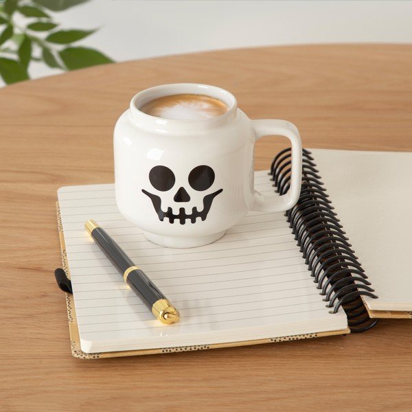 Biały ceramiczny kubek dla dzieci do latte 255 ml Skeleton – LEGO®-image-1