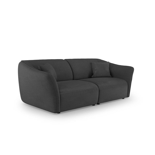 Ciemnoszara sofa z materiału bouclé 206 cm Tokyo – Cosmopolitan Design-image-1