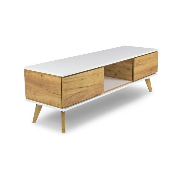 Szafka pod TV w dekorze dębu SKANDICA Jorgen-image-3