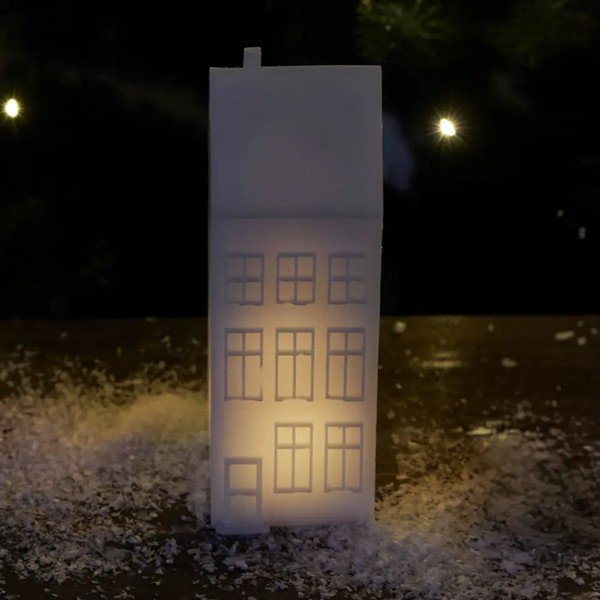 Biała dekoracja świetlna na baterie Copenhagen Nyhavn Townhouse – Sirius-image-1