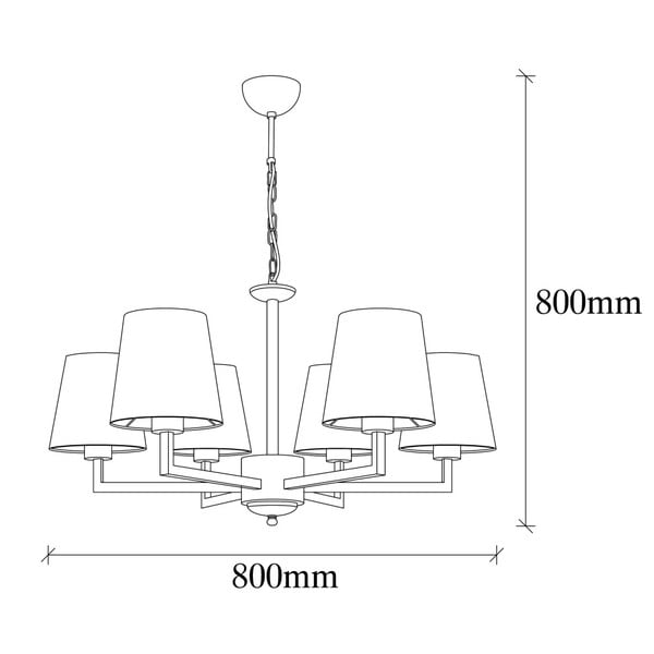 Czarna lampa wisząca z tekstylnym kloszem Profil – Opviq lights-image-2