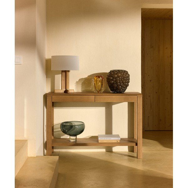 Brązowy szklany wazon (wysokość 30 cm) Mure – Kave Home-image-1