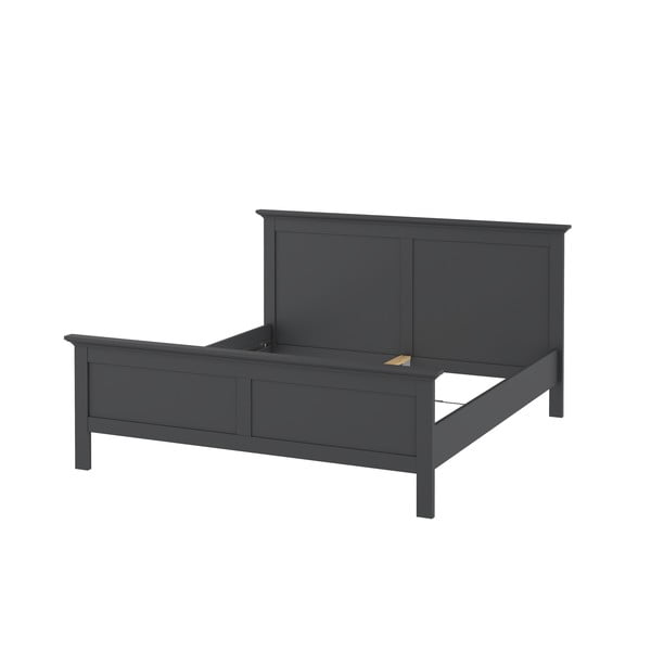 Szare łóżko dwuosobowe 160x200 cm Paris – Tvilum-image-3