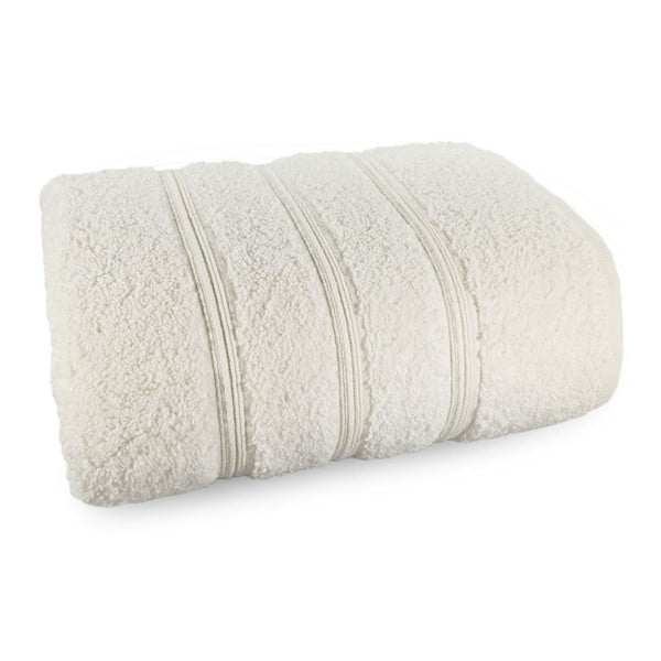 Biały ręcznik ze 100% bawełny Marie Lou Majo, 140x70 cm