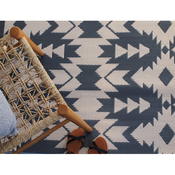 Szary dwustronny dywan odpowiedni na zewnątrz z tworzywa z recyklingu Fab Hab Miramar Gray, 120x180 cm-image-2