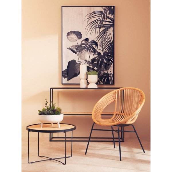 Rattanowy okrągły stolik w naturalnym kolorze ø 60 cm Depok – Premier Housewares-image-3
