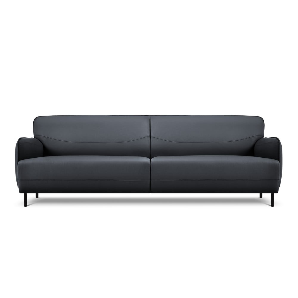 Niebieska skórzana sofa Windsor & Co Sofas Neso, 235x90 cm