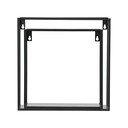 Zestaw 2 czarnych półek ściennych WOOOD Meert