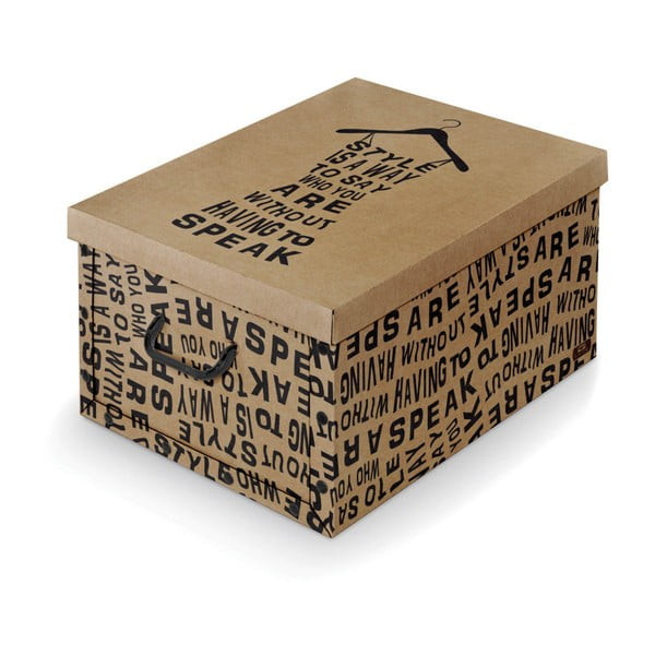 Brązowe pudełko Domopak Kraft, dł. 50 cm