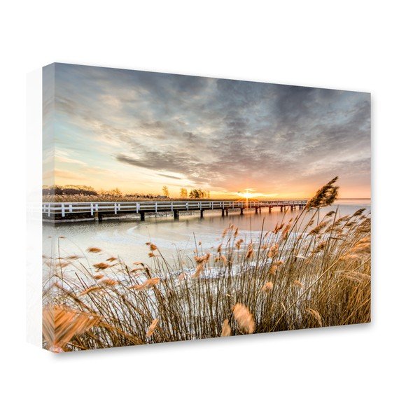 Obraz Styler Canvas By The Sea Jetty, 75x100 cm
