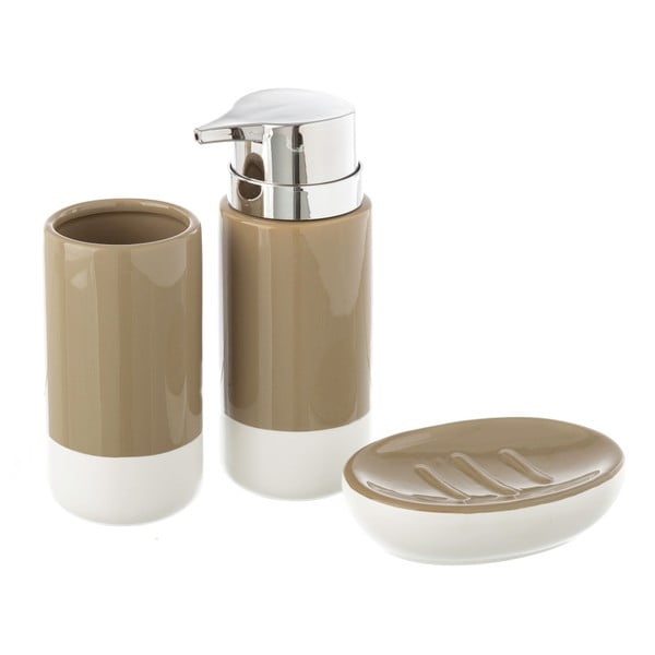 Zestaw 3 akcesoriów łazienkowych Unimasa Ceramic