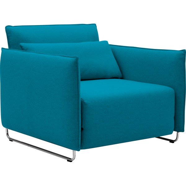 Turkusowy rozkładany fotel Softline Cord-image-2