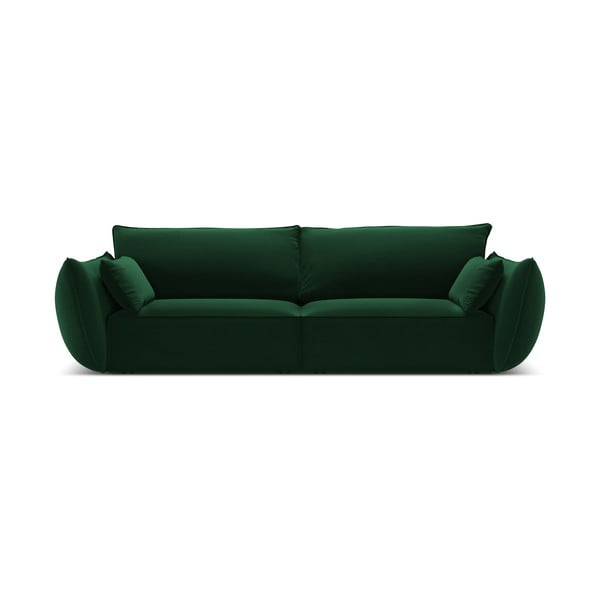 Ciemnozielona aksamitna sofa 208 cm Vanda – Mazzini Sofas