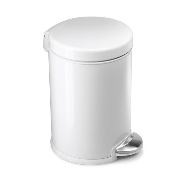 Kosz z pedałem simplehuman 3 l, biały