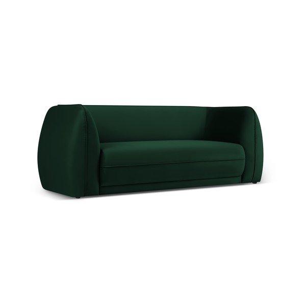 Zielona aksamitna sofa 190 cm Lando – Micadoni Home-image-2