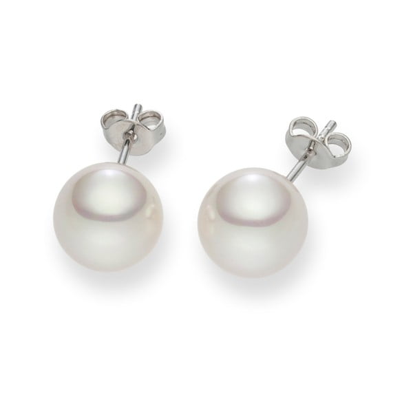 Biało-perłowe kolczyki z pereł Pearls of London Kieran