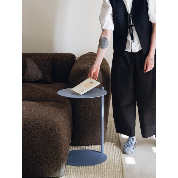 Stalowy okrągły stolik 41x40 cm Ande – noo.ma-image-3